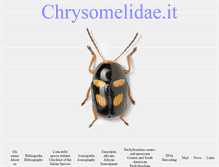 Tablet Screenshot of chrysomelidae.it